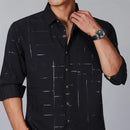 [Leve 5, Pague Só 3] Camisa Social Acetinada de Manga Longa Casual Rivanex em 83% Algodão Peruano, 11% Seda Gelo e 6% Elastano + Brindes: Cinto, Relógio e Carteira (Cópia)