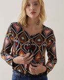 Jaqueta Cropped Tricot Jacquard  - Anturio Wallpaper