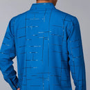 [Leve 5, Pague Só 3] Camisa Social Acetinada de Manga Longa Casual Rivanex em 83% Algodão Peruano, 11% Seda Gelo e 6% Elastano + Brindes: Cinto, Relógio e Carteira (Cópia)