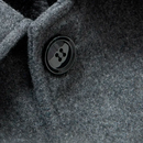 Sobretudo Masculino Curto De Lã Denmark