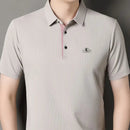 [Leve 5, Pague Só 3] Camisa Polo Brenori Masculina de Manga Curta em Algodão de Seda Mulberry, Poliéster e Elastano