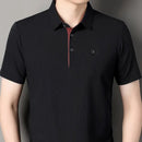 [Leve 5, Pague Só 3] Camisa Polo Brenori Masculina de Manga Curta em Algodão de Seda Mulberry, Poliéster e Elastano